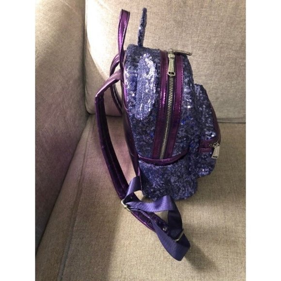 Loungefly Rare Grail Disney Parks Purple Potion Mini Backpack Wallet Minnie Ears - Picture 5 of 13